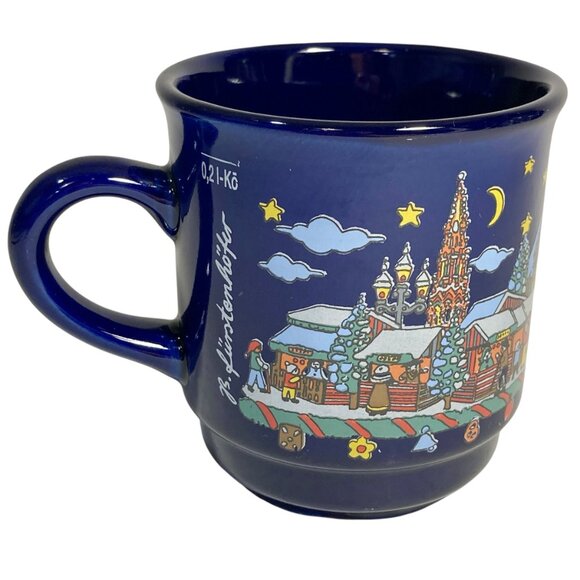 Vintage German Christmas Market Coffee Cup Nurnberger Christkindlesmarkt 1999 - Picture 2 of 16